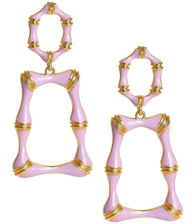 Lisi Lerch Jordan Enamel Bamboo Earring