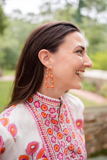 Lisi Lerch Jordan Enamel Bamboo Earring