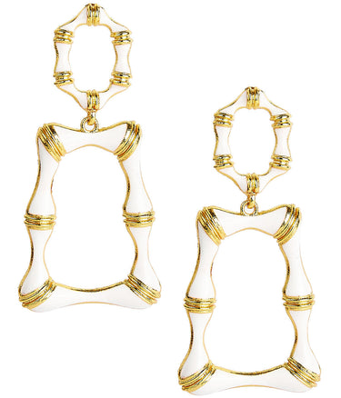 Lisi Lerch Jordan Enamel Bamboo Earring