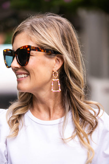 Lisi Lerch Jordan Enamel Bamboo Earring