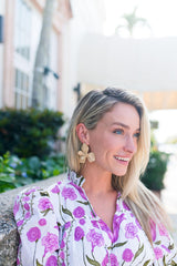 Lisi Lerch Kaia - Raffia Flower Earring