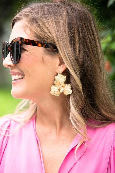 Lisi Lerch Kaia - Raffia Flower Earring