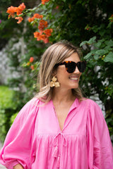 Lisi Lerch Kaia - Raffia Flower Earring