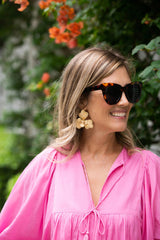 Lisi Lerch Kaia - Raffia Flower Earring