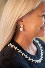 Lisi Lerch Kate Cluster Pearl Small - Earrings - Belle of the Ball