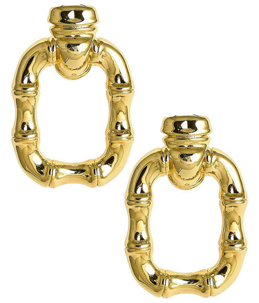 Keke Bamboot Gold Earring - 18k Gold Plated - Lisi Lerch