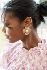 Lisi Lerch Kerry Beaded Clover Stud Earring