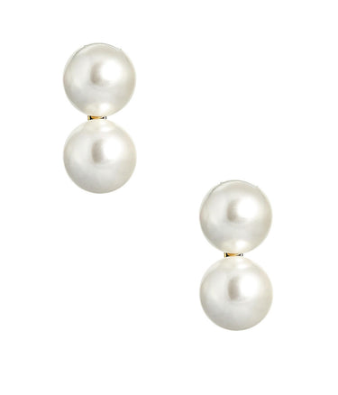 Lisi Lerch Large Belle - Double Pearl earrings - Belle of  the Ball