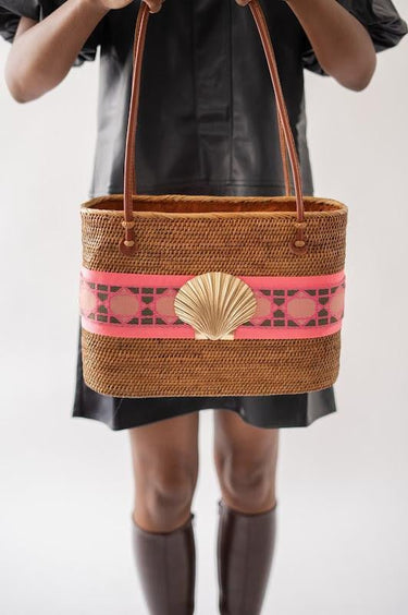 Large Charlotte - Shocking Pink/Pink Shanghai Layer with XL Scallop - Lisi Lerch