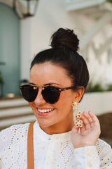 Lisi Lerch Lee Raffia Triple Flower Statement - Earrings - Belle of the Ball