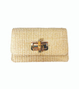Lisi Lerch Lilly - Straw Clutch - Bamboo Toggle