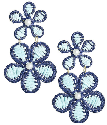 Marigold - Two - Tone - Raffia Earring - Lisi Lerch