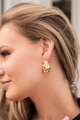 Lisi Lerch Mila Hoop - Gold & Pearl Earring