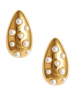 Lisi Lerch Mila Hoop - Gold & Pearl Earring