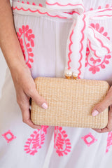 Lisi Lerch Mimi Pearl Top - Straw Clutch