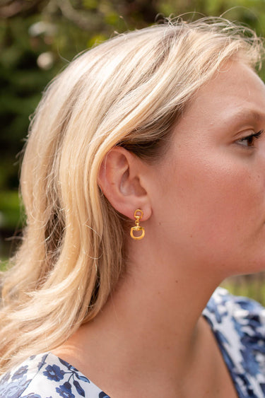 Lisi Lerch Mini Horsebit - Gold Earring