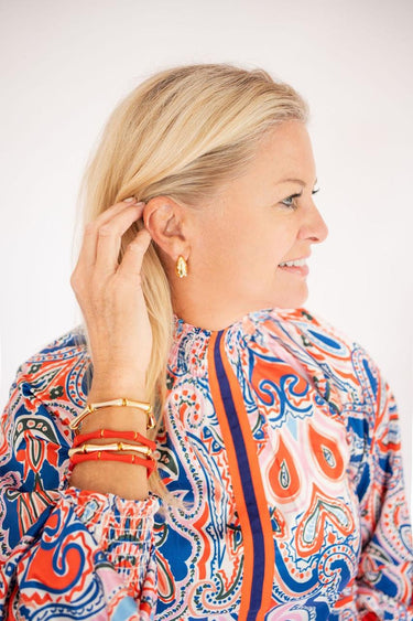 Lisi Lerch Mini Mila Hoop - Gold & Pearl Earring