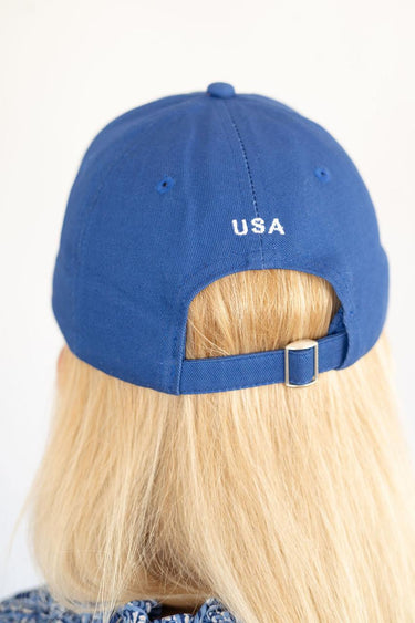 Lisi Lerch Needlepoint Baseball Hat - Flag