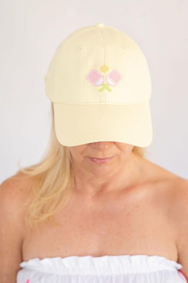 NeedlePoint Baseball Hat - Pickleball - Lisi Lerch