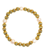 Lisi Lerch Parker - Gold and Freshwater Beaded Bracelet