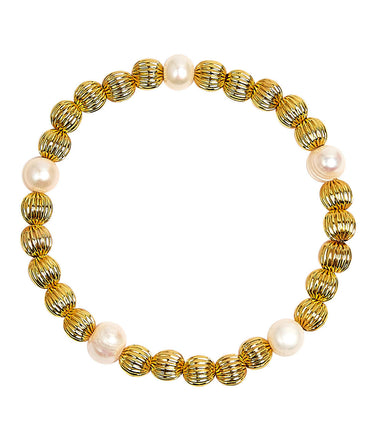 Lisi Lerch Parker - Gold and Freshwater Beaded Bracelet