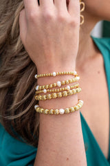 Lisi Lerch Parker - Gold and Freshwater Beaded Bracelet