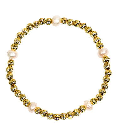 Lisi Lerch Parker - Gold and Freshwater Beaded Bracelet