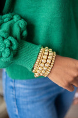 Lisi Lerch Parker - Gold Beaded Bracelet