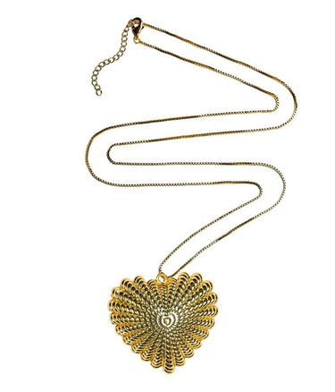Patti Lynn Gold Heart Charm Necklace - Teggy French x Lisi Lerch Collection - 18k Gold Plated - Lisi Lerch