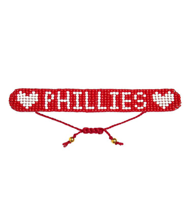 Baseball Beaded Bracelet