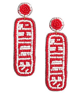 Lisi Lerch Phillies Drop - Fabric Backed Earrings