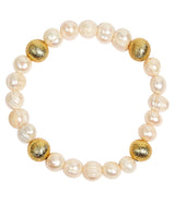 Lisi Lerch Sarah Stack - Georgia Beaded Bracelet Stack - 2 Freshwater Pearl 10mm and 1 - 10mm - Sarah Weisbrod