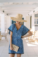Lisi Lerch Scalloped Ruby Straw Clutch - Florida Friends