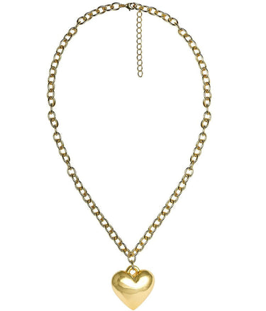 Sienna - Puffy Heart Necklace - 18k Gold Plated - Lisi Lerch