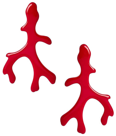 Lisi Lerch Small Acrylic Coral Earrings  - March 1st PreOrder