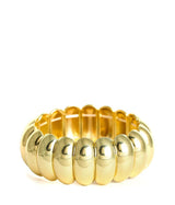 Small Rachel Cuff - Gold Acrylic Stretchy Cuff - Lisi Lerch