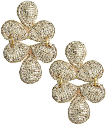 Lisi Lerch Sparkly Ginger - Fabric Earring - Silver