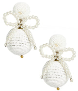 Lisi Lerch Sullivan - Fabric & Pearl Earrings - Sarah Weisbrod Collection