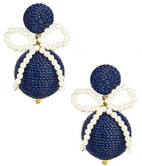 Lisi Lerch Sullivan - Fabric & Pearl Earrings - Sarah Weisbrod Collection