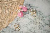 Lisi Lerch Sullivan - Fabric & Pearl Earrings - Sarah Weisbrod Collection