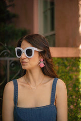 Lisi Lerch Sullivan - Fabric & Pearl Earrings - Sarah Weisbrod Collection