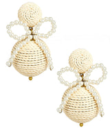 Lisi Lerch Sullivan - Fabric & Pearl Earrings - Sarah Weisbrod Collection