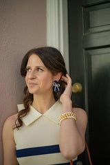 Lisi Lerch Sullivan - Fabric & Pearl Earrings - Sarah Weisbrod Collection