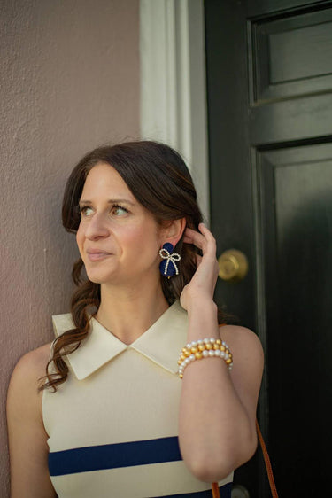 Lisi Lerch Sullivan - Fabric & Pearl Earrings - Sarah Weisbrod Collection