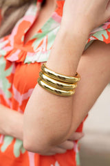 Lisi Lerch The Quinn - Gold Bangle - Meeghan Mullin x Lisi Lerch - PreOrder