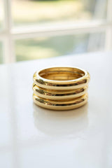 Lisi Lerch The Quinn - Gold Bangle - Meeghan Mullin x Lisi Lerch