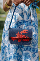 Lobster Beaded Shoulder Bag - Lisi Lerch