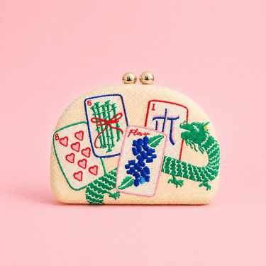Mahjong Clutch - Embroidered - Lisi Lerch