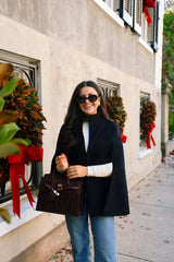 Margo - Fall Wicker Handbag - Black & Chocolate - Lisi Lerch