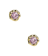 Margot- Pastel Bezel Textured Earring- 18K Plated - Darby Clark Collection - Lisi Lerch